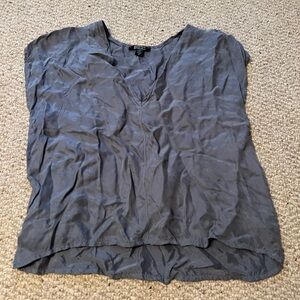 Natalie busby box top- grey ish blue